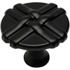 image:imageCosmas 7062FB Flat Black Braided Cabinet Hardware Round Knob  114 Diameter  50 Pack