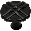 image:imageCosmas 7062FB Flat Black Braided Cabinet Hardware Round Knob  114 Diameter