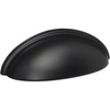 image:imageCosmas 783FB Flat Black Cabinet Hardware Bin Cup Drawer Cup Pull  3 76mm Hole Centers
