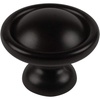 image:imageCosmas 9501FB Flat Black Cabinet Hardware Round Knob  114 Diameter  50 Pack