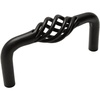 image:imageCosmas 9992030FB Flat Black Birdcage Cabinet Hardware Handle Pull  3 Hole Centers