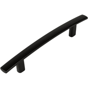 image:image10 Pack  Cosmas 23634FB Flat Black Subtle Arch Cabinet Hardware Handle Pull  4 Inch 102mm Hole Centers
