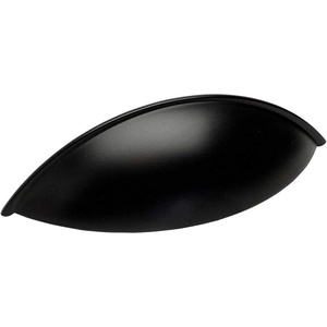 image:image10 Pack  Cosmas 9236FB Flat Black Cabinet Hardware Bin Cup Drawer Handle Pull  334 Inch 96mm Hole Centers