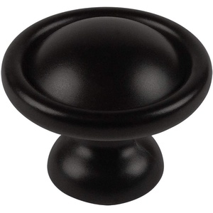 image:image10 Pack  Cosmas 9501FB Flat Black Cabinet Hardware Round Knob  114 Diameter