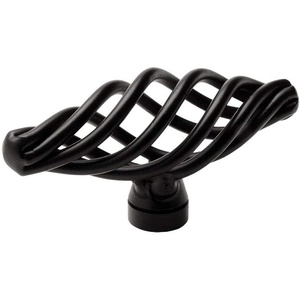 image:image10 Pack  Cosmas 9991FB Flat Black Cabinet Hardware Birdcage Knob25 Pack