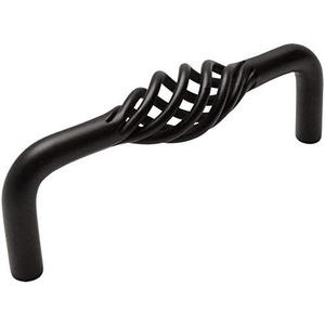 image:image10 Pack  Cosmas 999296FB Flat Black Birdcage Cabinet Hardware Handle Pull  334 96mm Hole CentersHandle Pull