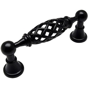 image:image15 Pack  Cosmas 174996FB Flat Black Birdcage Cabinet Hardware Handle Pull  334 96mm Hole Centers