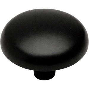 image:image25 Pack  Cosmas 1701FB Flat Black Cabinet Hardware Round Knob  118 Diameter