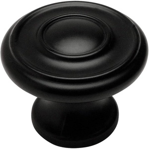 image:image25 Pack  Cosmas 6211FB Flat Black Round Cabinet Hardware Knob  1316 Diameter