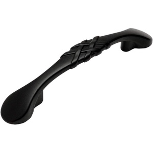 image:image25 Pack  Cosmas 7063FB Flat Black Braided Cabinet Hardware Handle Pull  3 Inch 76mm Hole Centers