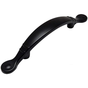 image:image25 Pack  Cosmas 9980FB Flat Black Cabinet Hardware Arched Handle Pull  3 Inch 76mm Hole Centers 512 Overall Length
