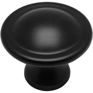 image:imageCosmas 10 Pack 4539FB Flat Black Cabinet Hardware Round Knob  118 Diameter
