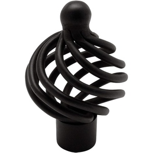 image:imageCosmas 10 Pack 9994FB Flat Black Birdcage Cabinet Hardware Knob  114 DiameterKnob