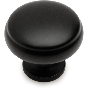 image:imageCosmas 1438FB Flat Black Cabinet Hardware Round Knob  1316 Diameter