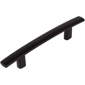 image:imageCosmas 25 Pack 23633FB Flat Black Subtle Arch Cabinet Hardware Handle Pull  3 Inch 76mm Hole Centers
