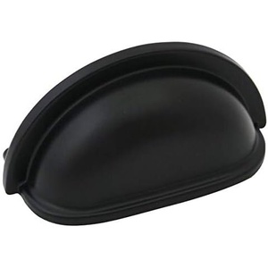 image:imageCosmas 25 Pack 4310FB Flat Black Cabinet Hardware Bin Cup Drawer Handle Pull  3 Inch 76mm Hole Centers10