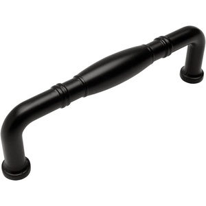 image:imageCosmas 431396FB Flat Black Cabinet Hardware Handle Pull  334 Inch 96mm Hole Centers