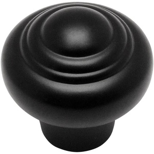 image:imageCosmas 4582FB Flat Black Cabinet Hardware Round Knob  1516 Diameter