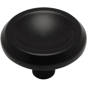 image:imageCosmas 4623FB Flat Black Cabinet Hardware Round Knob  118 Diameter