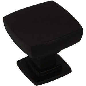 image:imageCosmas 5232FB Flat Black Contemporary Square Cabinet Knob
