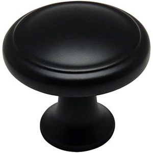 image:imageCosmas 5982FB Flat Black Cabinet Hardware Round Knob  118 Diameter