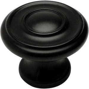 image:imageCosmas 6211FB Flat Black Round Cabinet Hardware Knob  1316 Diameter