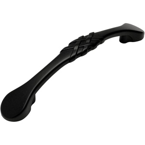 image:imageCosmas 7068FB Flat Black Cabinet Hardware Handle Pull  334 Inch 96mm Hole Centers