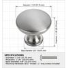image:imageCosmas 25 Pack 5305SN Satin Nickel Traditional Round Solid Cabinet Hardware Knob  114 Diameter