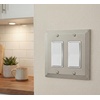 image:imageCosmas 25090SN Satin Nickel Double GFIDecora Rocker Wall Switch Plate Switchplate Cover