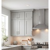 image:imageCosmas 305192SN Satin Nickel Cabinet Hardware Euro Style Bar Handle Pull  712 Inch 192mm Hole Centers 10 Overall Length3 76mm CC Pull