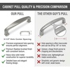 image:imageCosmas 4390SN Satin Nickel Cabinet Pulls  312 89mm Hole Centers Modern Hardware Handles for Kitchen Drawer Bathroom Easy Install Screws Included