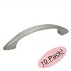 image:imageCosmas 5 Pack 1387SN Satin Nickel Cabinet Pulls 3 Inch 76mm Hole Centers  Brushed Nickel Zinc Handles for Kitchen amp Bathroom Cabinet Doors Drawers and Dressers  Includes Mounting Screws10 Pack