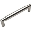 image:imageCosmas 10 Pack 1500128SN Satin Nickel Contemporary Cabinet Hardware Bar Handle Pull  5 Inch 128mm Hole Centers