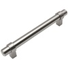 image:imageCosmas 10 Pack 1614SN Satin Nickel Contemporary Bar Cabinet Handle Pull  4 Inch Hole Centers