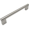 image:imageCosmas 10 Pack 377160SN Satin Nickel Cabinet Hardware Contemporary Style Bar Handle Pull  6516 Inch 160mm Hole Centers 7316 Overall Length