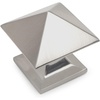 image:imageCosmas 10555SN Satin Nickel Pyramid Cabinet Knob Hardware  114 Inch Square