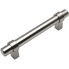 image:imageCosmas 1614SN Satin Nickel Contemporary Bar Cabinet Handle Pull  4 Inch Hole Centers