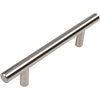 image:imageCosmas 305192SN Satin Nickel Cabinet Hardware Euro Style Bar Handle Pull  712 Inch 192mm Hole Centers 10 Overall Length334 96mm CC Pull