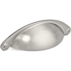 image:imageCosmas 4199SN Satin Nickel Cabinet Hardware Bin Cup Drawer Handle Pull  3 Hole Centers