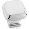 image:imageCosmas 5 Pack 1487SN Satin Nickel Contemporary Square Cabinet Hardware Knob  1316 Square
