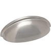 image:imageCosmas 5 Pack 783SN Satin Nickel Cabinet Hardware Bin Cup Drawer Handle Pull  3 Inch 76mm Hole Centers