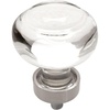 image:imageCosmas 6355SNC Satin Nickel Cabinet Hardware Round Knob with Clear Crystal Glass  138 Diameter