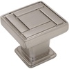 image:imageCosmas 7155SN Satin Nickel Square Cabinet Hardware Knob  118 Inch Square