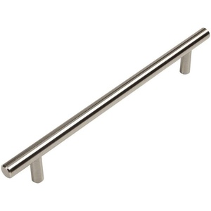 image:image10 Pack  Cosmas 305224SN Satin Nickel Cabinet Hardware Euro Style Bar Handle Pull  878 224mm Hole Centers 11316 Overall Length