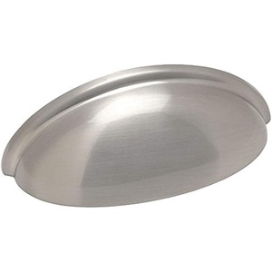 image:image10 Pack  Cosmas 783SN Satin Nickel Cabinet Hardware Bin Cup Drawer Handle Pull  3 Inch 76mm Hole Centers