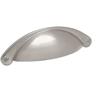 image:image25 Pack  Cosmas 4198SN Satin Nickel Cabinet Hardware Bin Cup Drawer Handle Pull  212 64mm Hole Centers