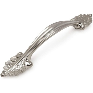 image:imageCosmas 10 Pack 10558SN Satin Nickel Floral Cabinet Handle Pull Hardware  334 Inch 96mm Hole Centers