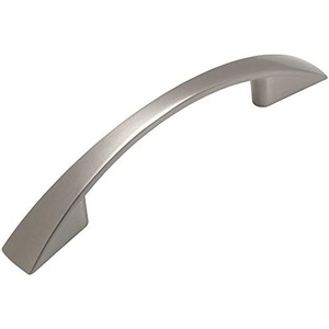 image:imageCosmas 10 Pack 3200030SN Satin Nickel Modern Cabinet Hardware Arch Handle Pull  3 Inch 76mm Hole Centers