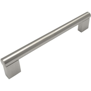 image:imageCosmas 10 Pack 377160SN Satin Nickel Cabinet Hardware Contemporary Style Bar Handle Pull  6516 Inch 160mm Hole Centers 7316 Overall Length