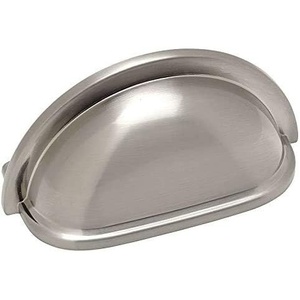 image:imageCosmas 10 Pack 4310SN Satin Nickel Cabinet Hardware Bin Cup Drawer Handle Pull  3 Inch 76mm Hole Centers